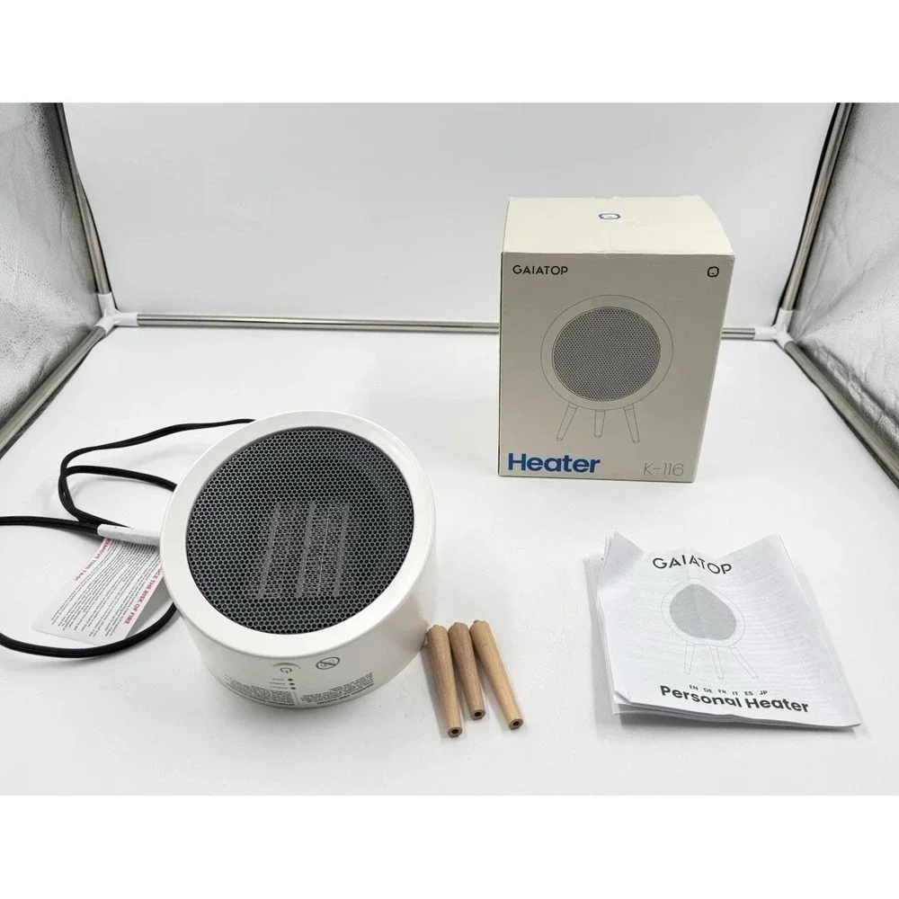 Gaiatop Portable Space Heater for Indoor Use, 1000W/600W Small Electric Desk Hea
